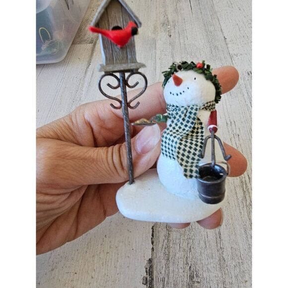 Hallmark cardinal carols snowman birdhouse Cardinal 2007 ornament Xmas decor tre - Picture 5 of 7